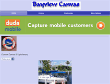 Tablet Screenshot of bayviewcanvas.com